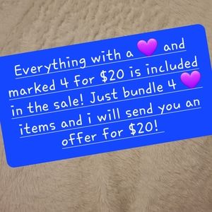 💜 4 for $20💜